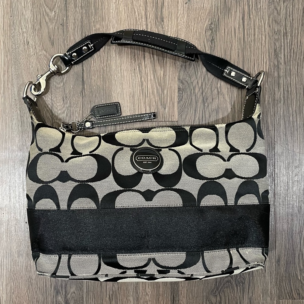 Coach monogram shoulder bag